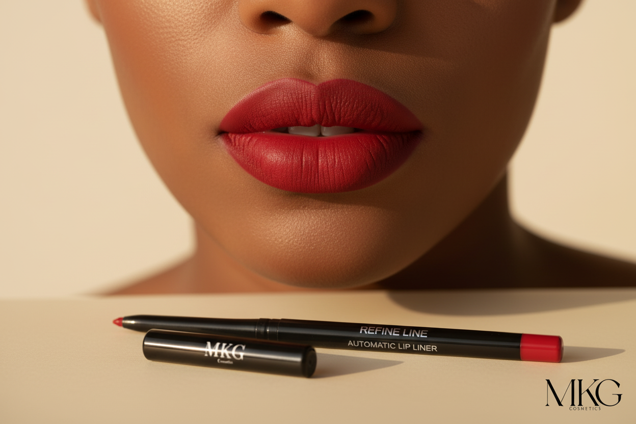 MKG Cosmetics Lip Collection - Lip Liner, Lipstick and Lip Gloss